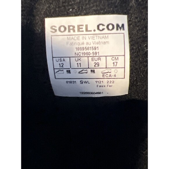 sorel boots Snow Commander Children’s 12 Red Blue Snow Waterproof - Picture 7 of 7